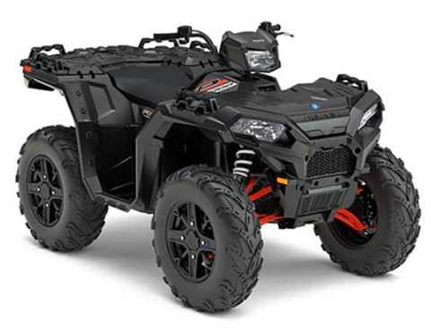 Svart fyrhjuling Polaris Sportsman XP 1000 EPS stulen i Norrlindsjö söder om Matfors